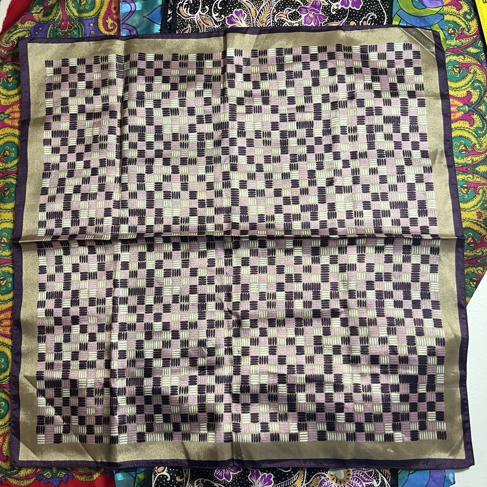 Silk scarves. Unknown brands. Nice Feel and sizes